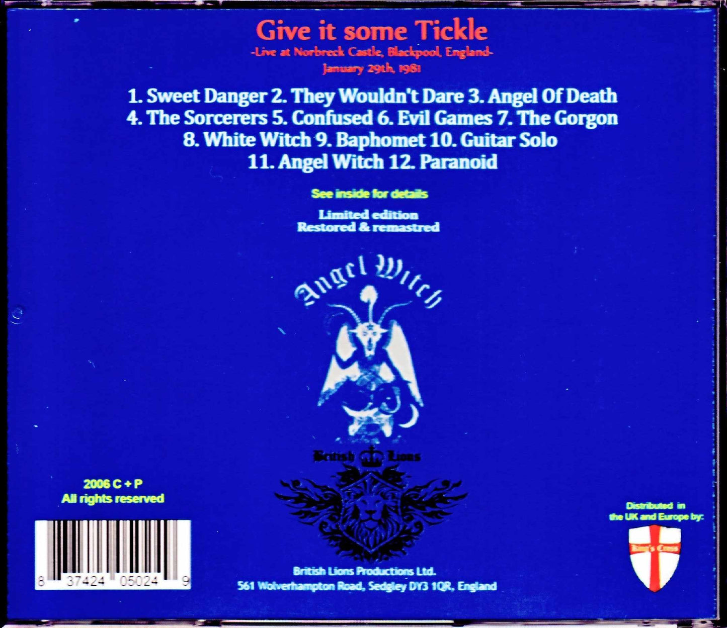 Angel Witch/Give it Some Tickle Another Remastered