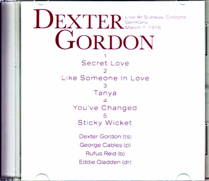 Dexter Gordon/Germany 1978