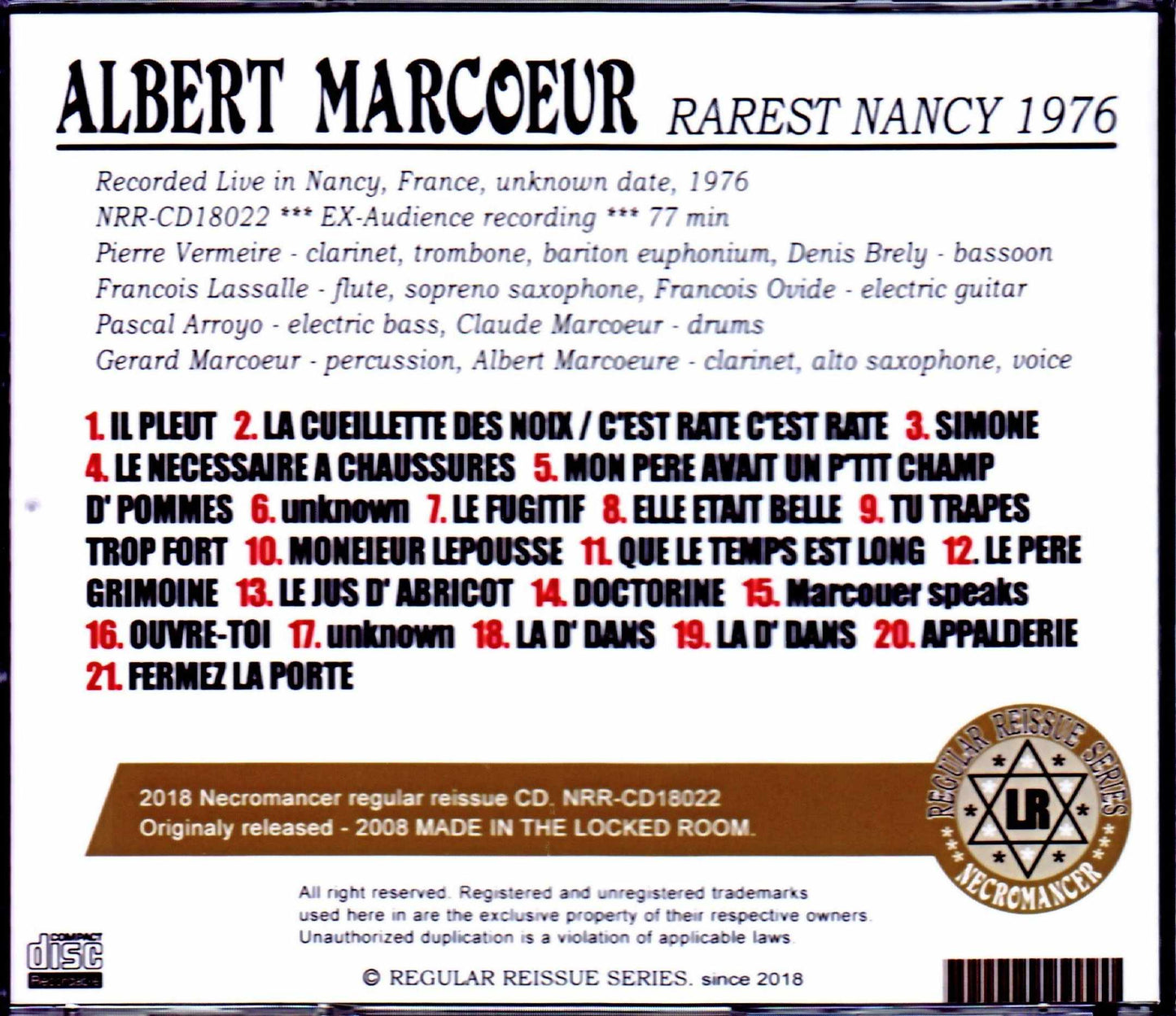Albert Marcoeur/France 1976