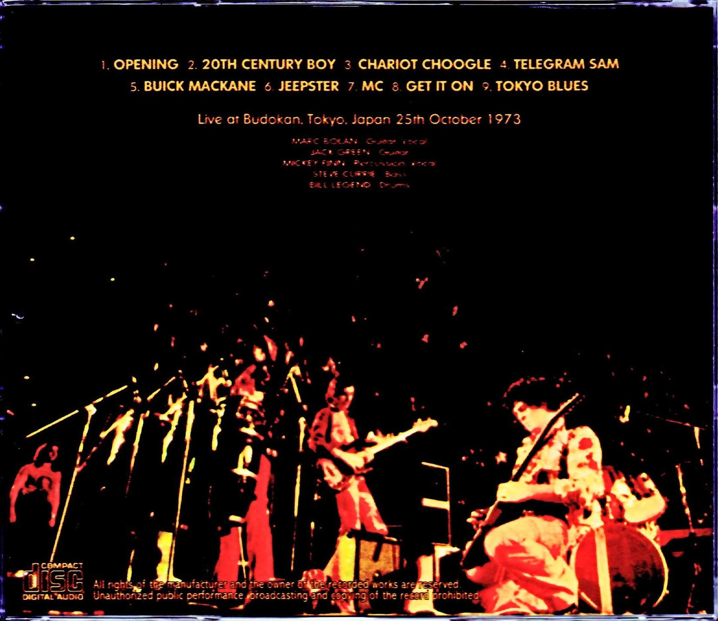 T.Rex/Tokyo,Japan 1973