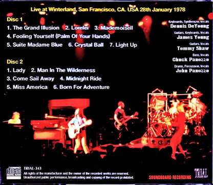 Styx/CA, USA 1978
