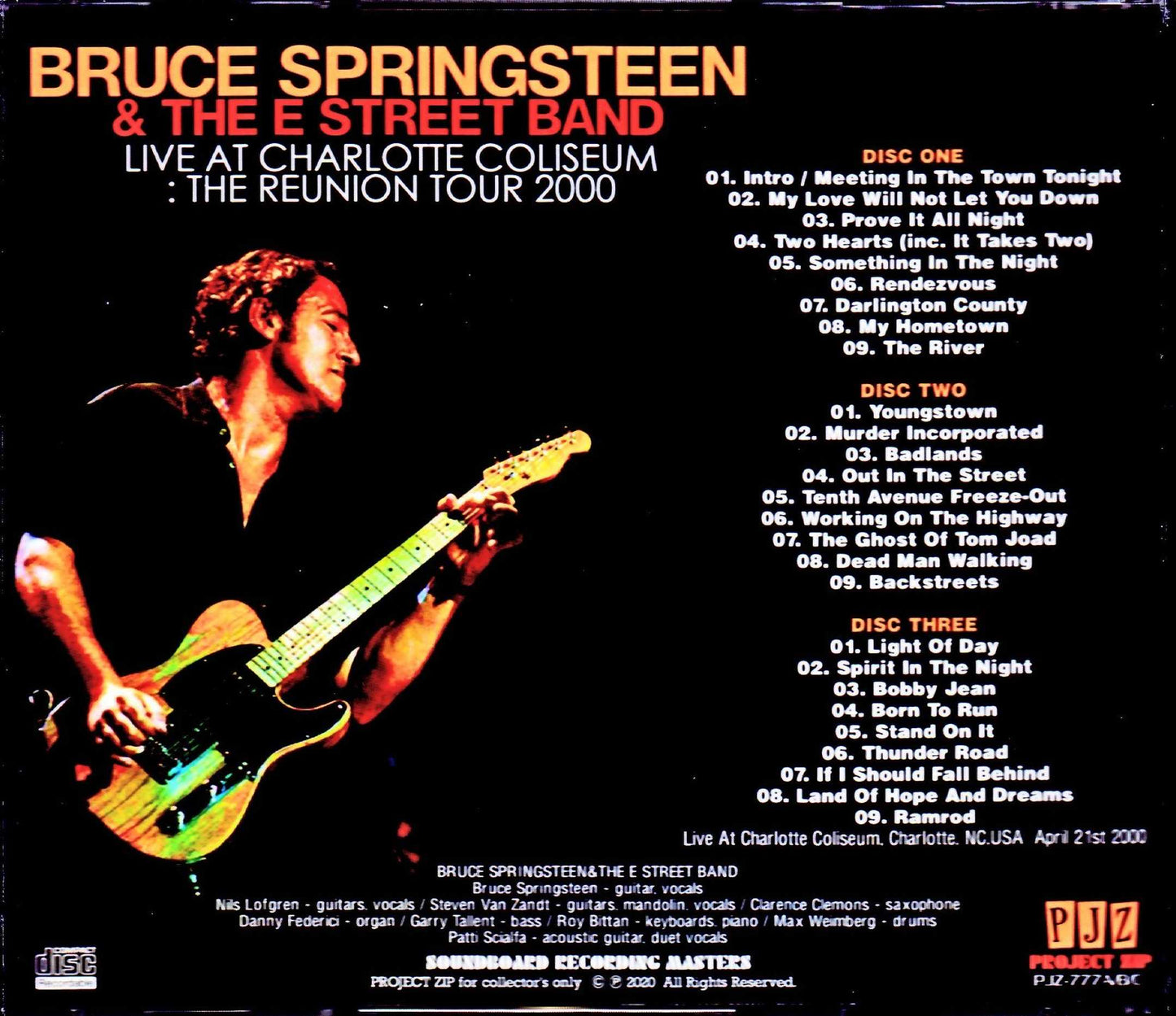 Bruce Springsteen & the E Street Band/NC, USA 2000