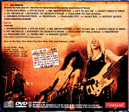 Guns N' Roses/NY,USA 1988 S & V 2020 Remaster Upgrade