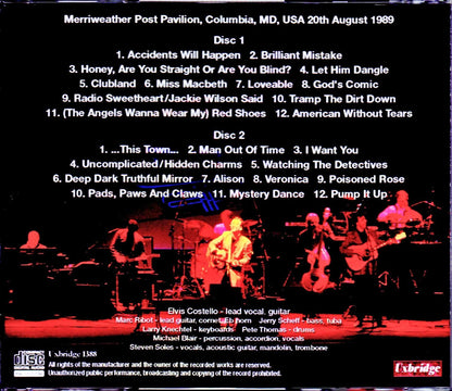 Elvis Costello/MD, USA 1989