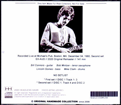 Bill Connors Quartet/MA, USA 1980