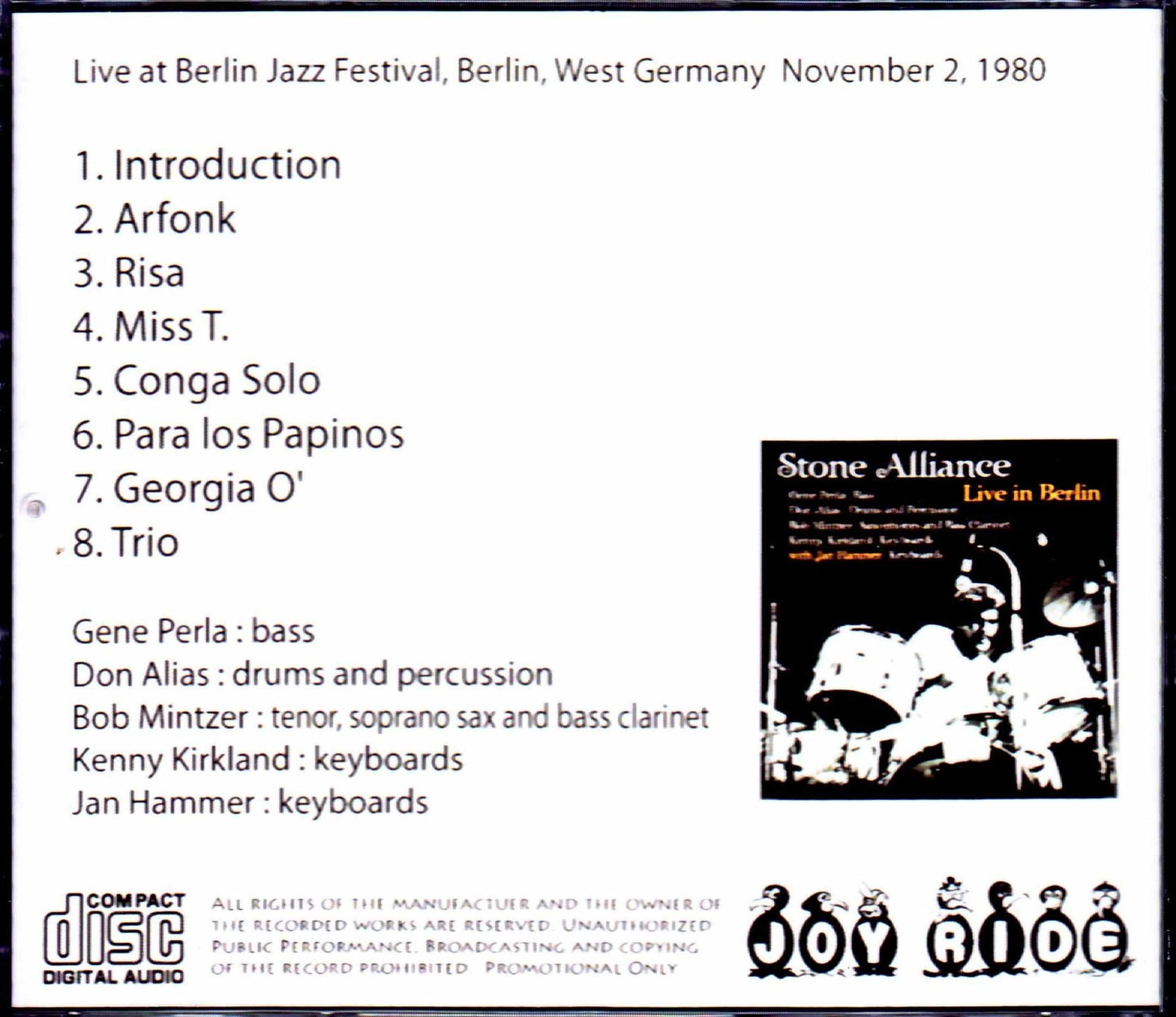 Stone Alliance, Jan Hammer/Germany 1980