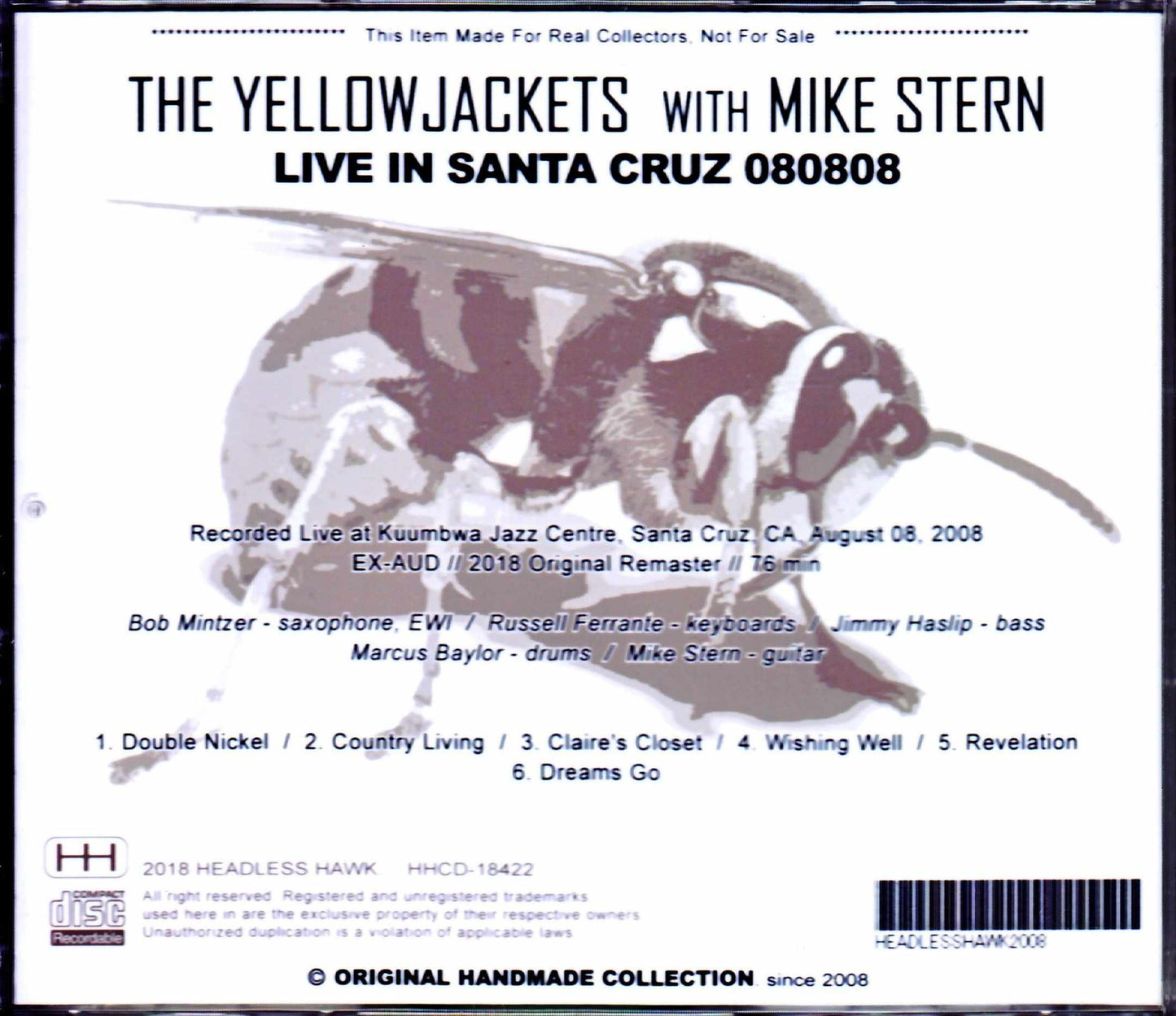Yellowjackets,Mike Stern/CA,USA 2008