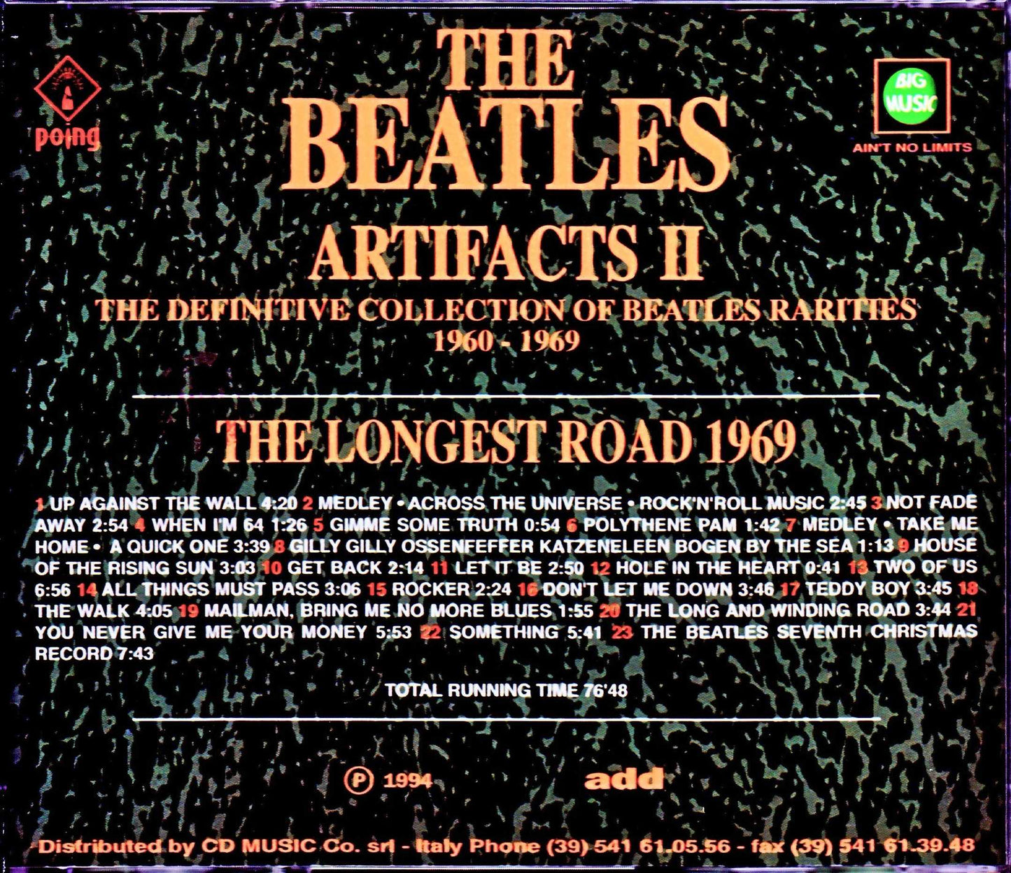 Beatles/Artfacts II The Longest Road 1969