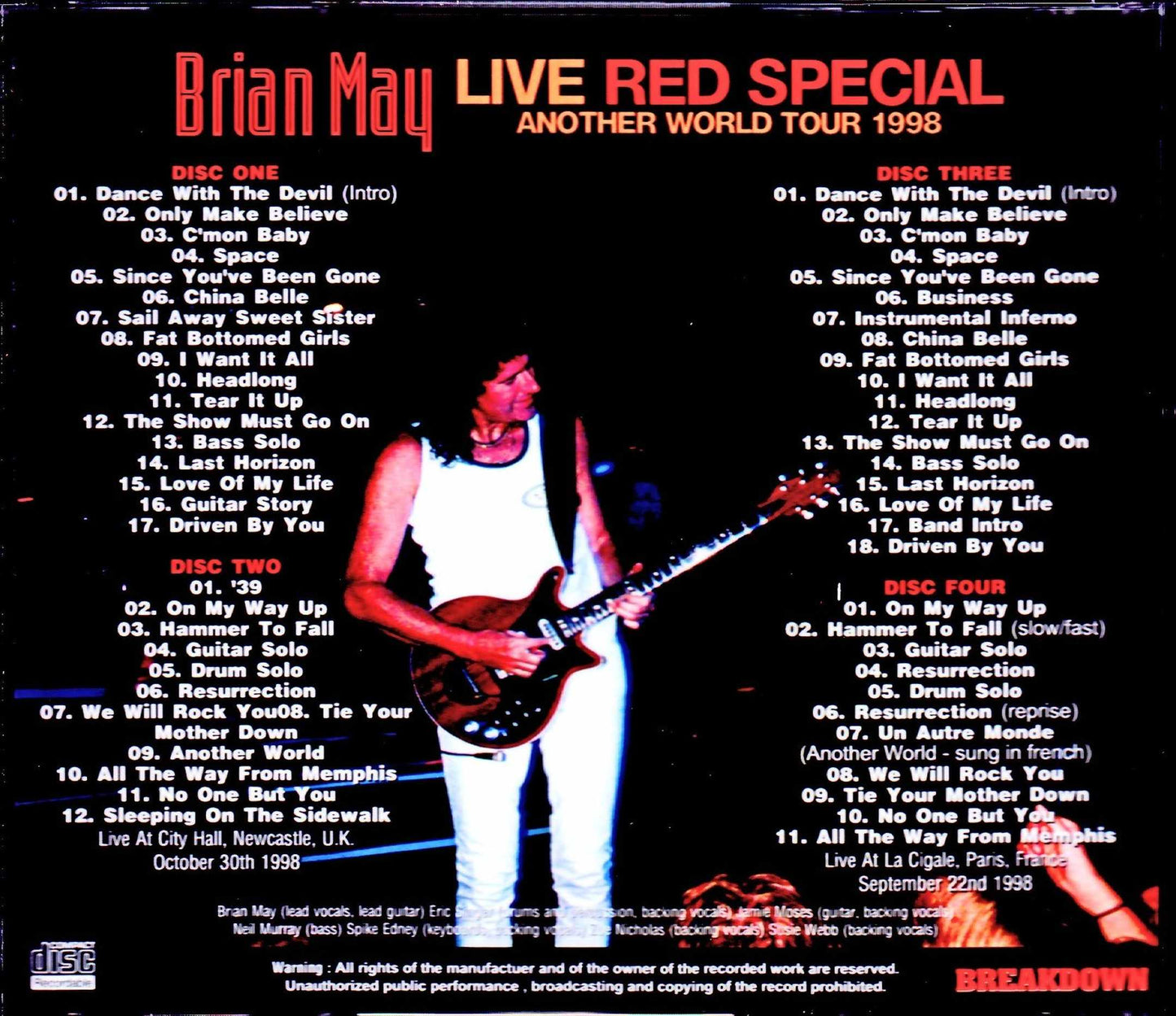 Brian May/UK 1998 & more