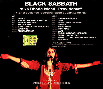 Black Sabbath/Sabotage Live Millard vs. Lampinski CA, USA 1975 & more