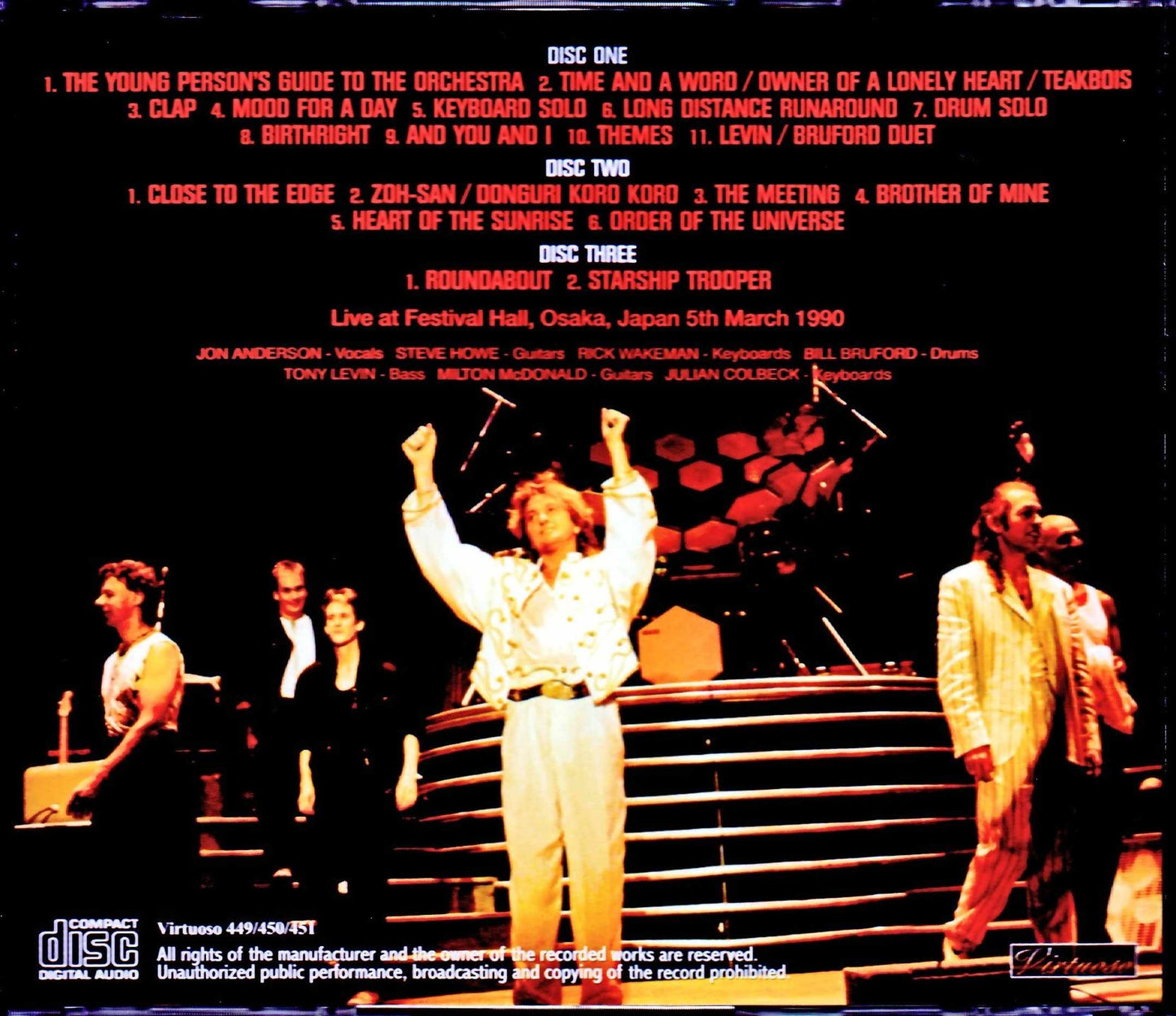 ABWH Anderson Brudord Wakeman Howe/Osaka,Japan 1990