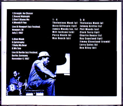 Thelonious Monk,Dizzy Gillespie,Phil Woods/RI,USA 1967 & more