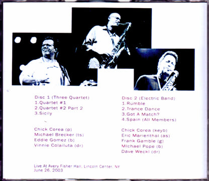 Chick Corea,Michael Brecker/NY,USA 2003