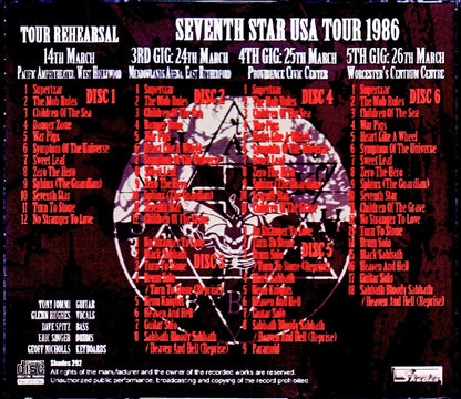 Black Sabbath/Glenn Hughes era sound source collection Glenn Hughes Collection 1986