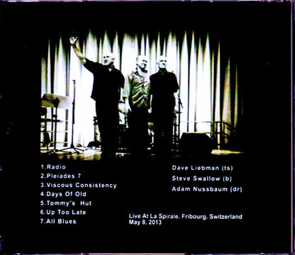 Dave Liebman,Steve Swallow,Adam Nussbaum/Switzerland 2013