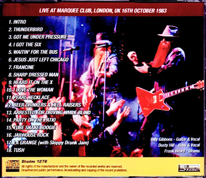 ZZ Top/London,UK 1983