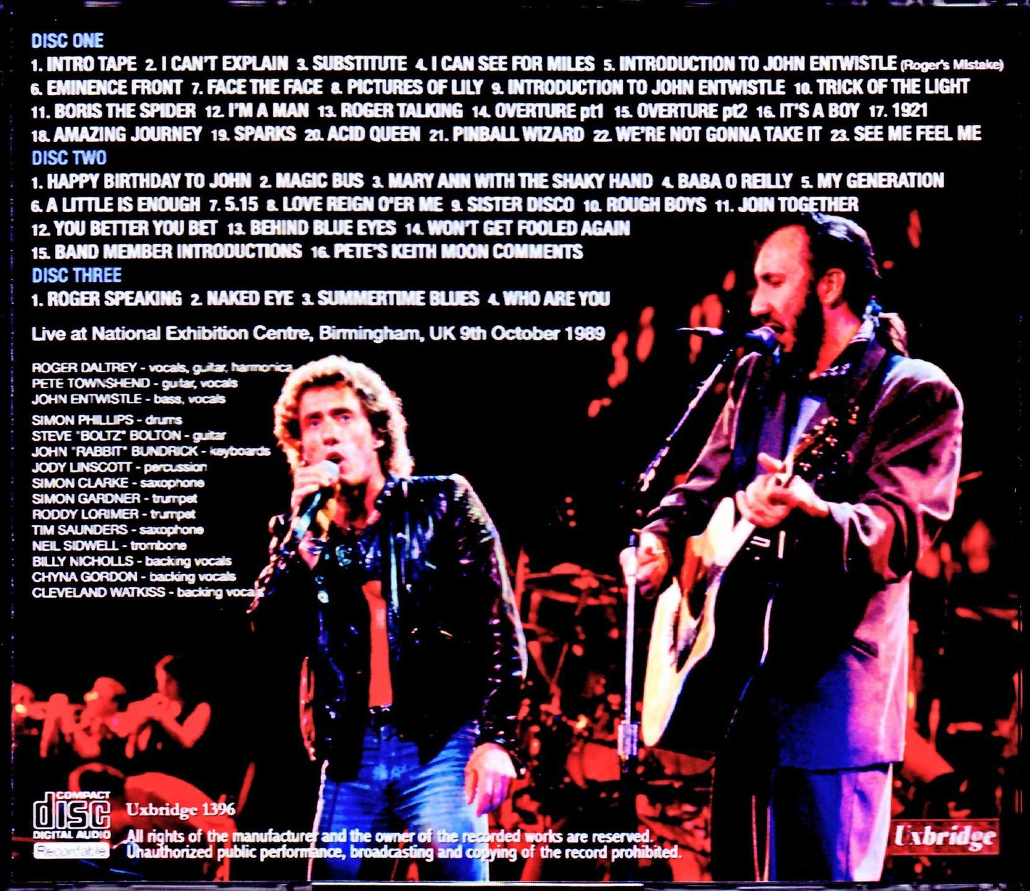 The Who/UK 10.9.1989