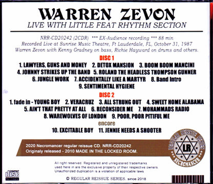 Warren Zevon/FL, USA 1987
