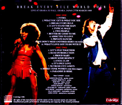 Tina Turner/Osaka,Japan 3.27.1988