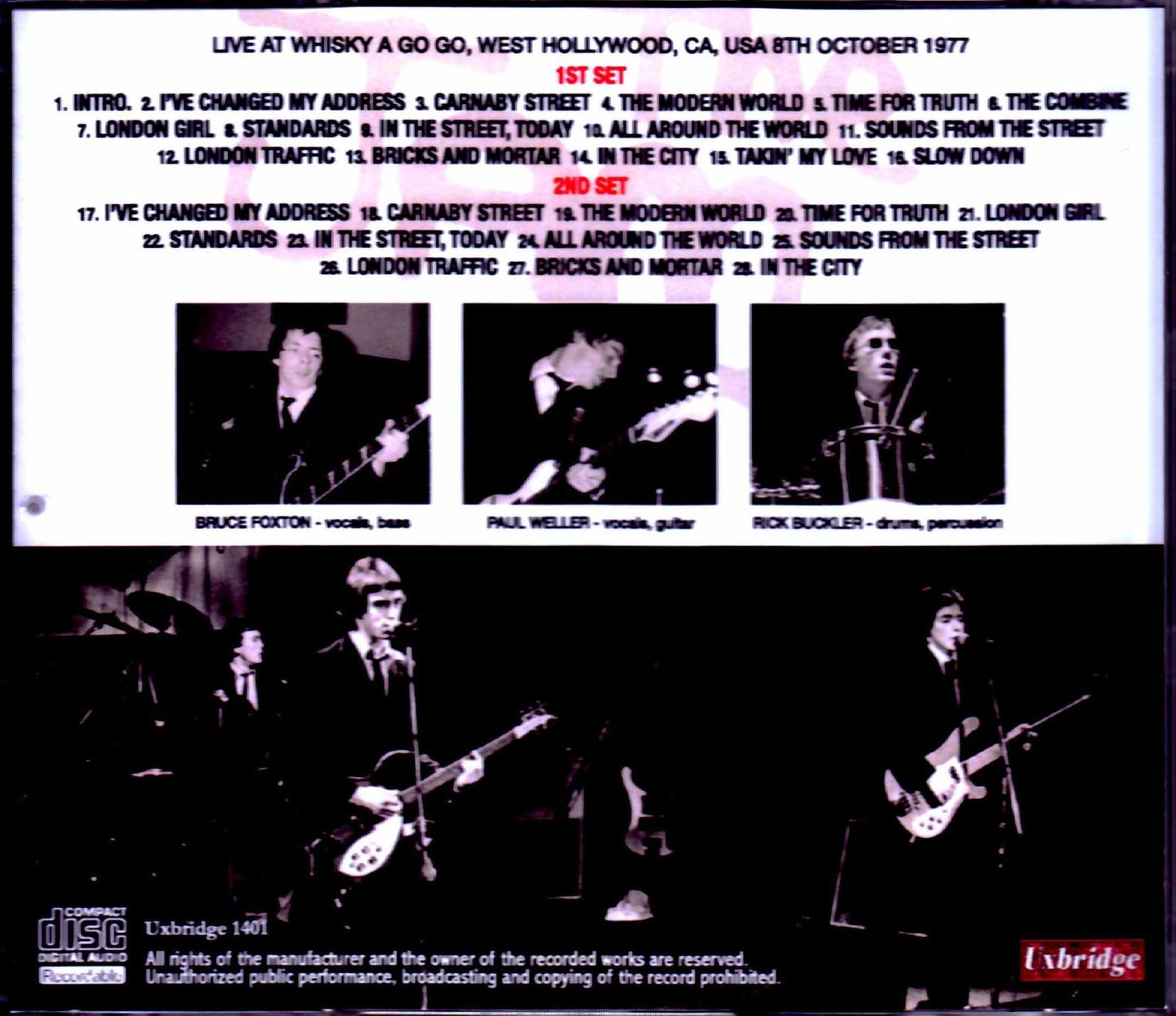 The Jam/CA,USA 1977 2Set