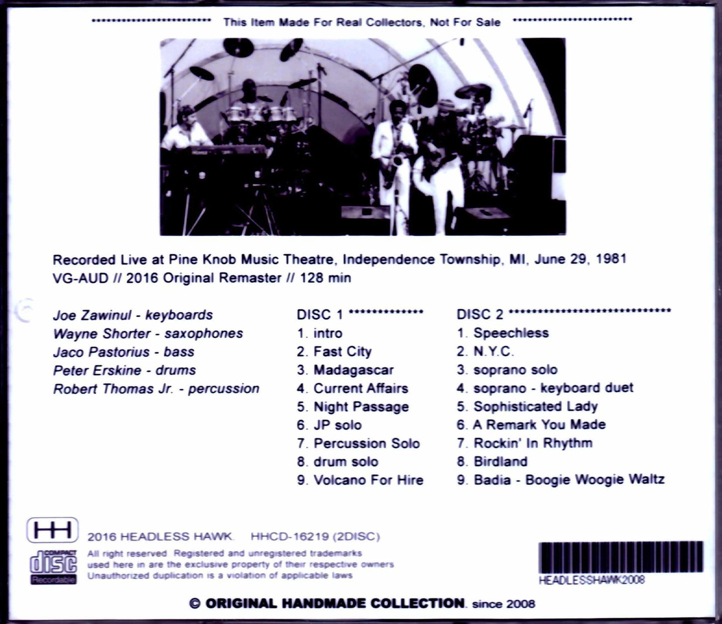 Weather Report/MI, USA 1981
