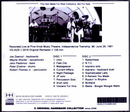 Weather Report/MI, USA 1981