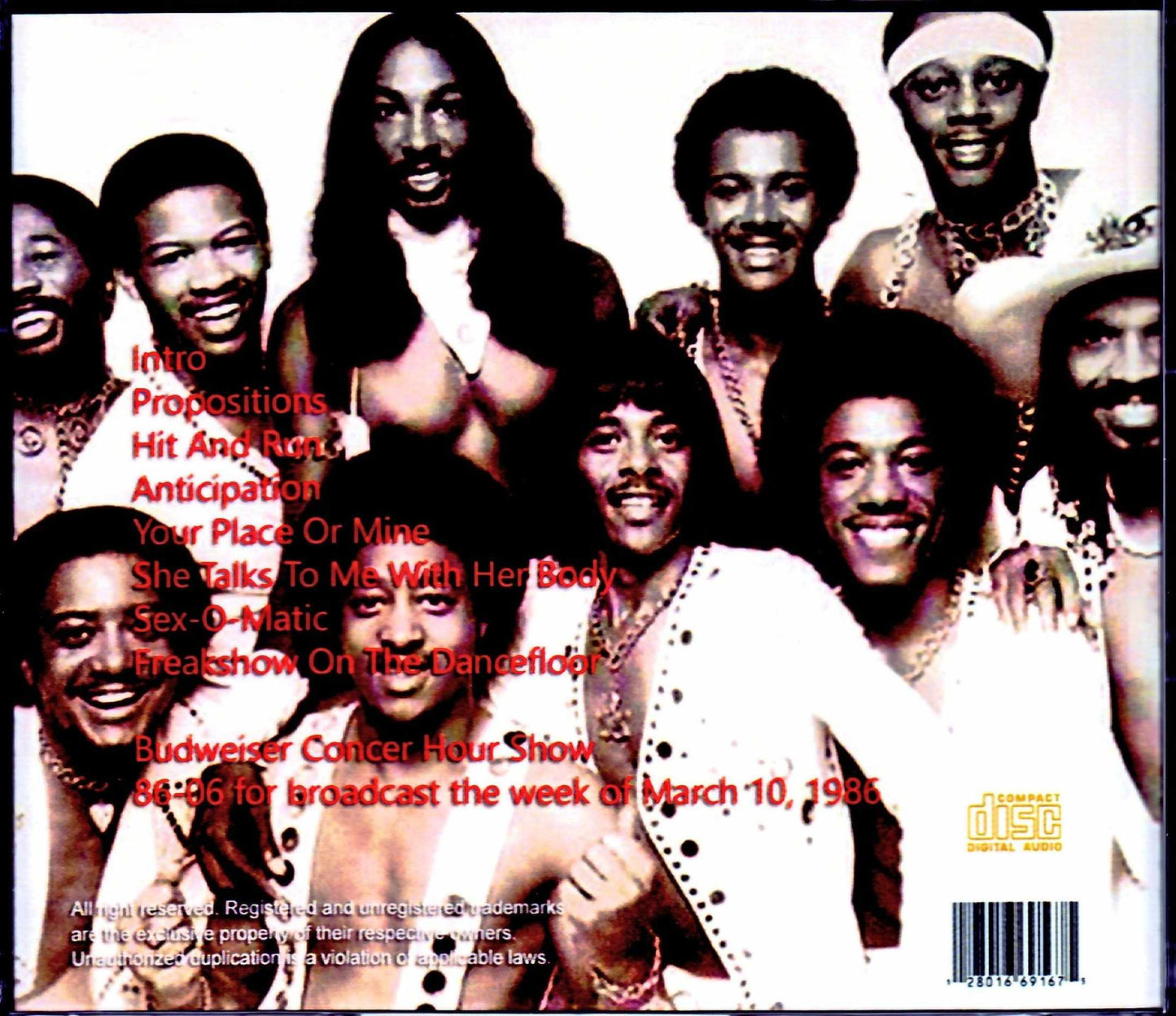 Bar-Kays/Analog Soundboard Live 1986