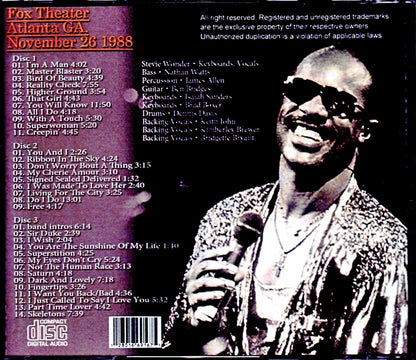 Stevie Wonder/GA, USA 1988
