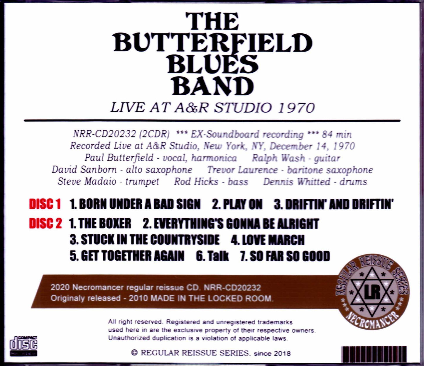 Butterfield Blues Band/NY, USA 1970