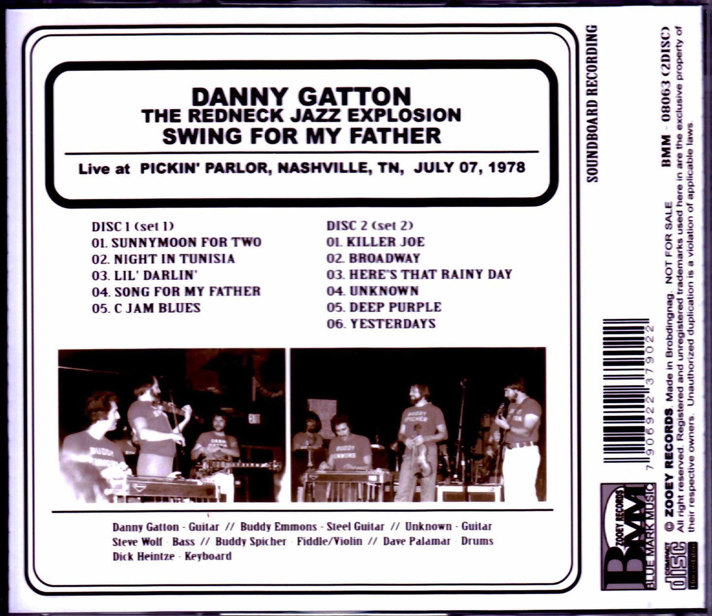 Danny Gatton the Redneck Jazz Explosion/TN, USA 1978