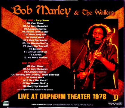 Bob Marley & the Wailers/WI, USA 1978
