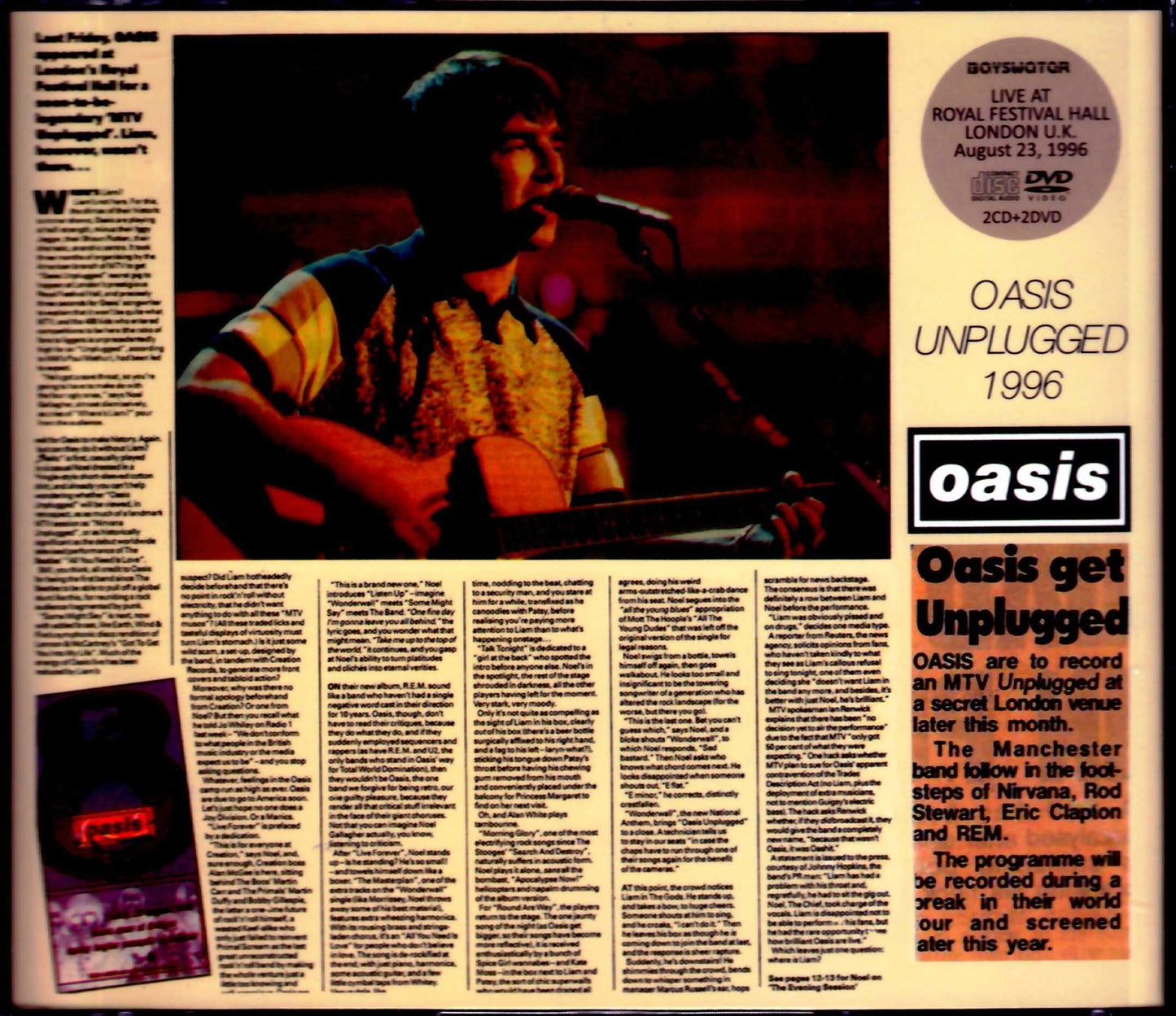 Oasis/Unplugged Complete Edition London,UK 1996 S & V Complete