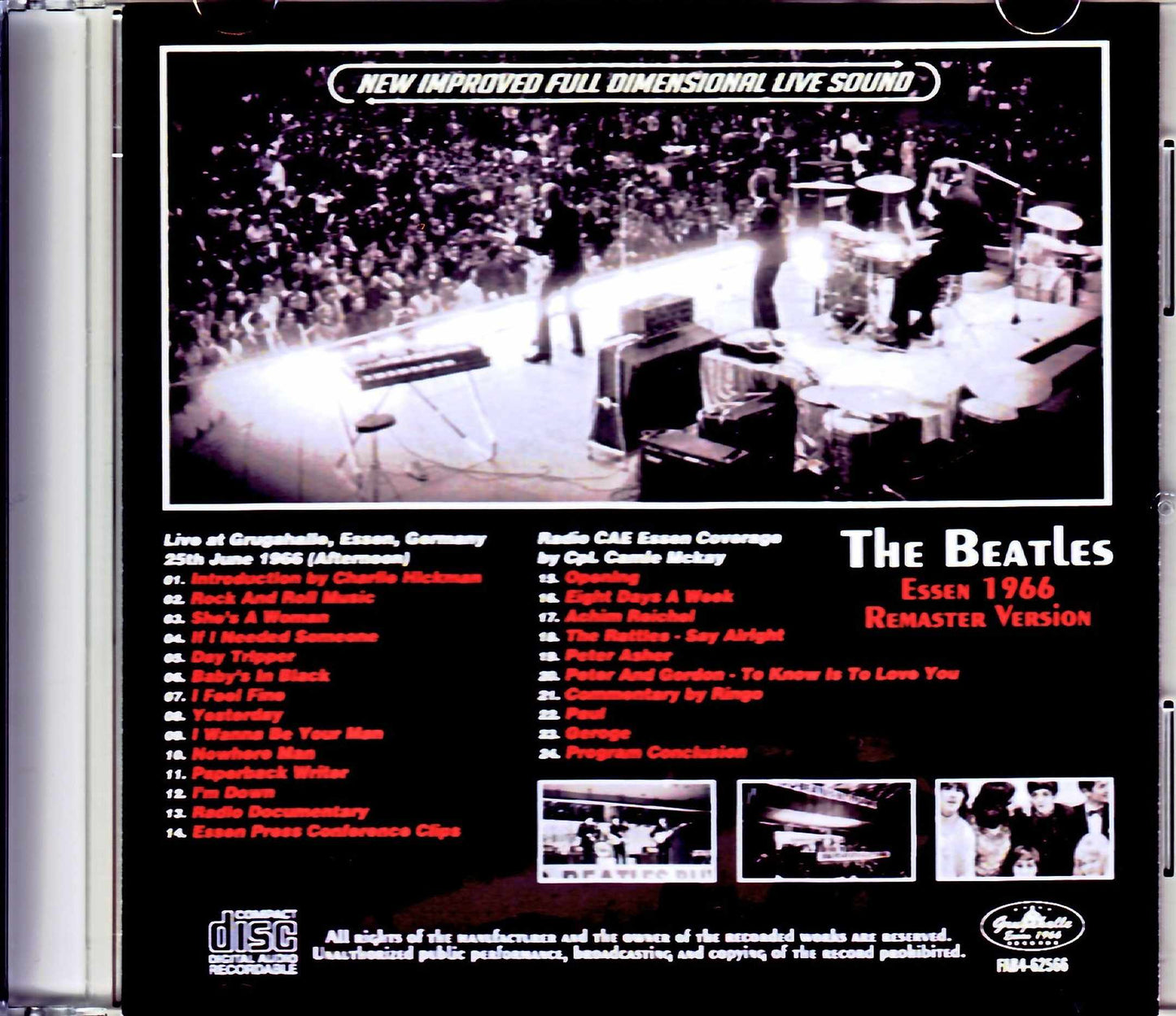 Beatles/Germany 6.25.1966 Afternoon Show