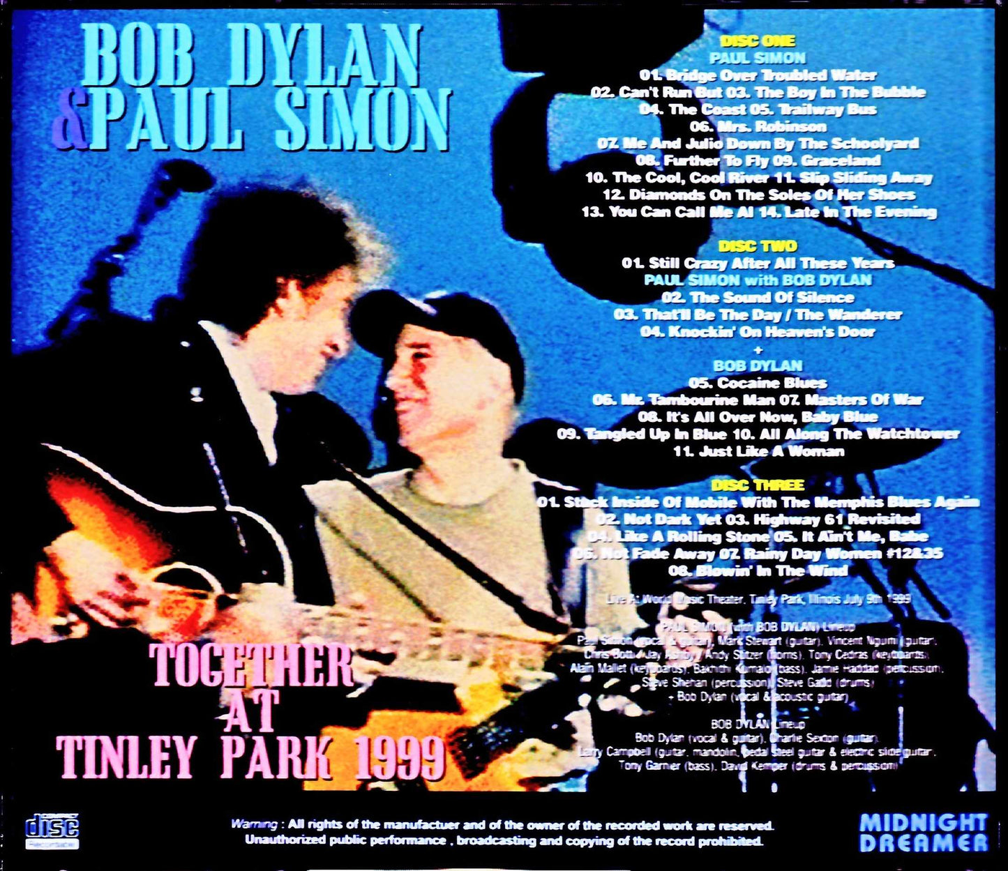 Bob Dylan,Paul Simon/IL,USA 1999 Complete