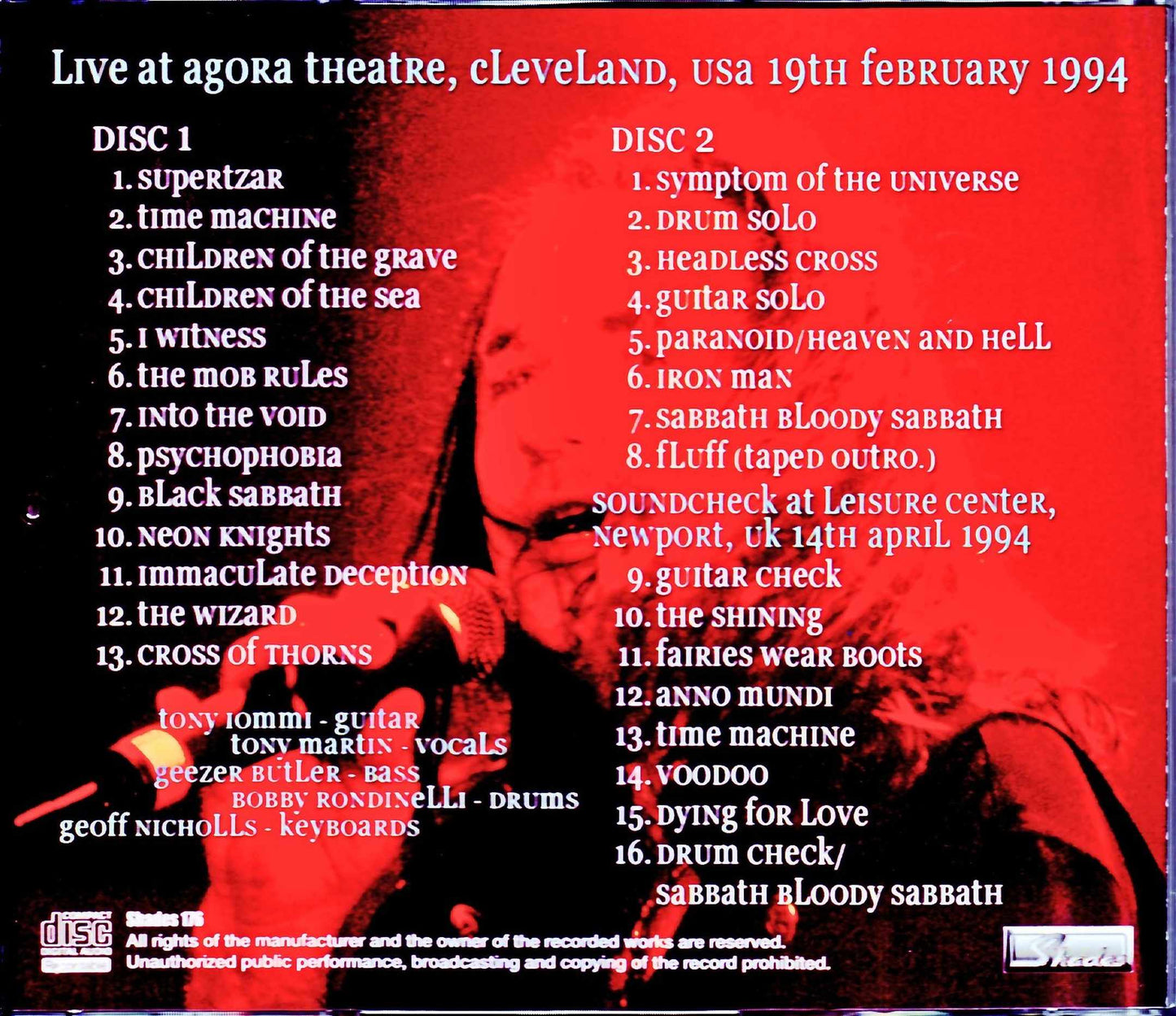 Black Sabbath/OH, USA 1994
