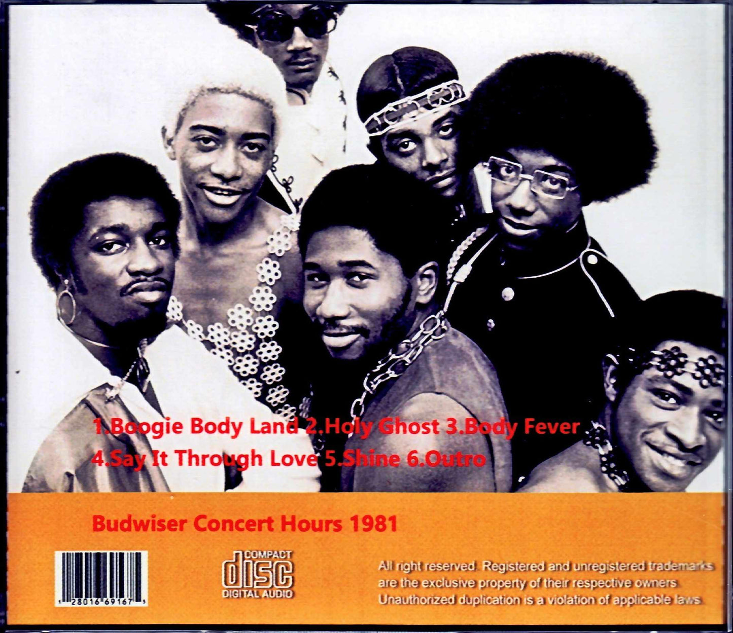 Barkays/Budwiser Concert Hours 1981