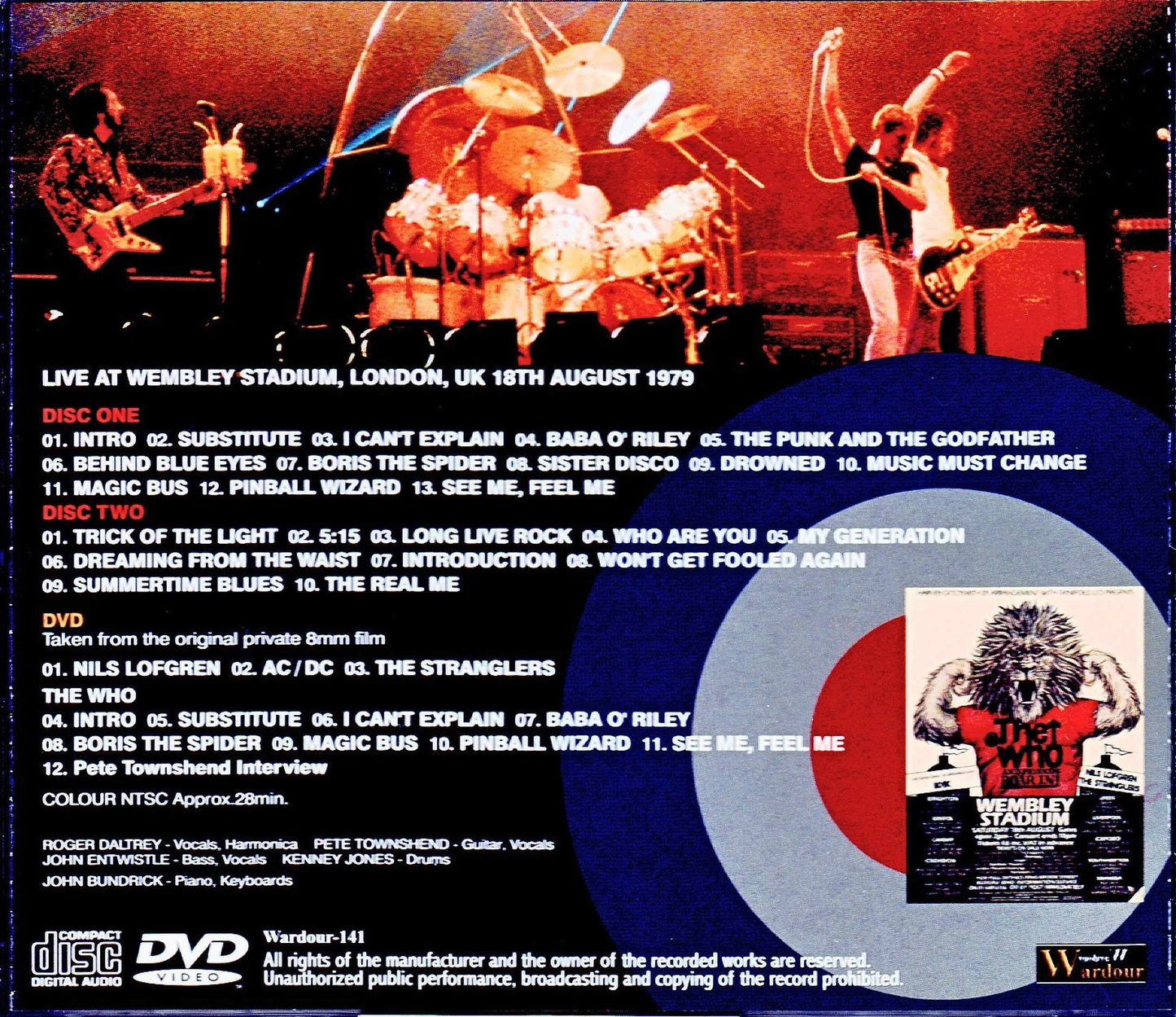 The Who/London,UK 1979 Upgrade S & V