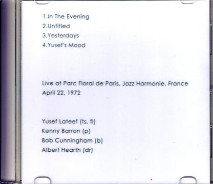 Yusef Lateef Quartet,Kenny Barron/France 1972