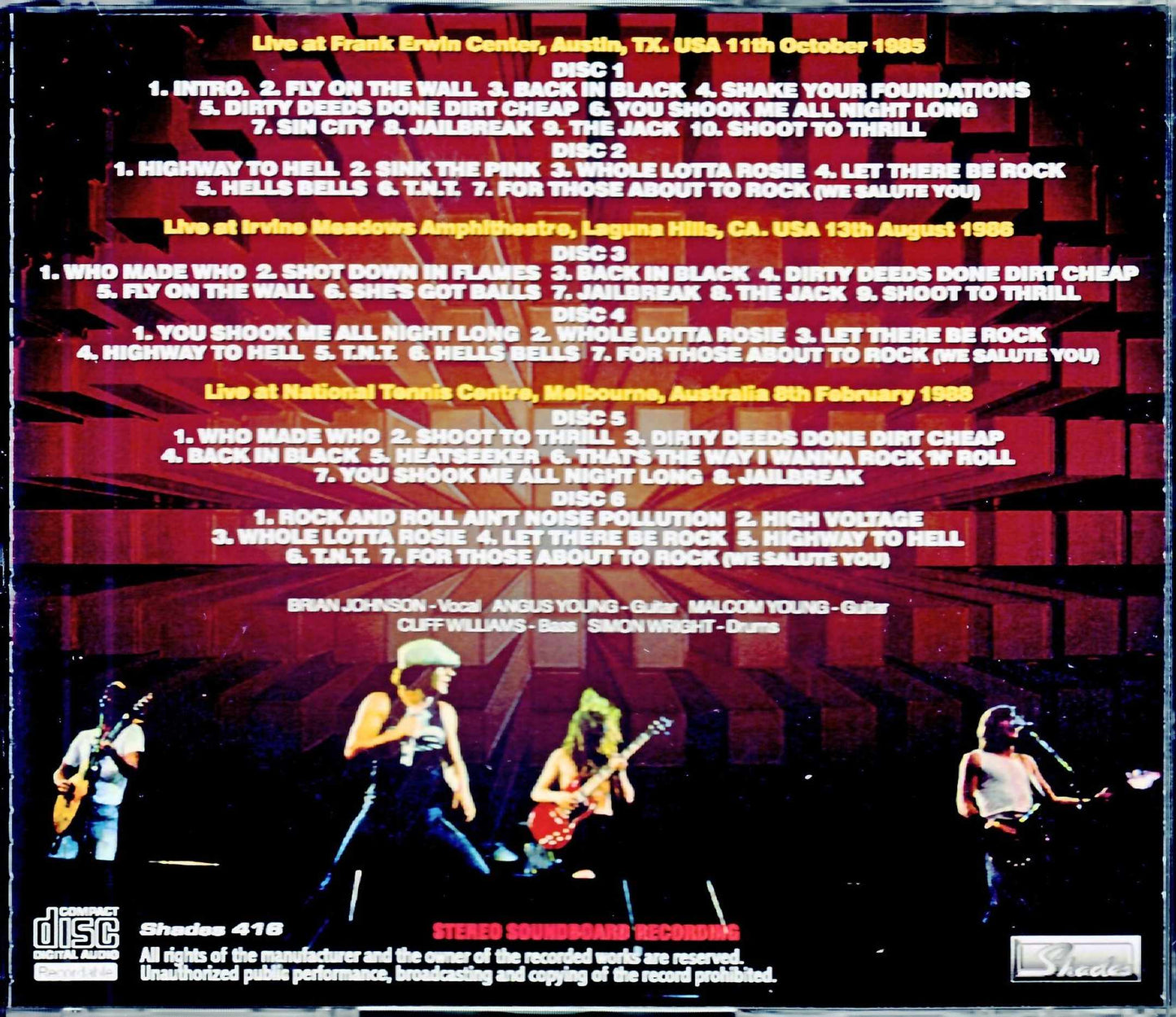AC/DC/Soundboard Collection 1985-1988 Remastered
