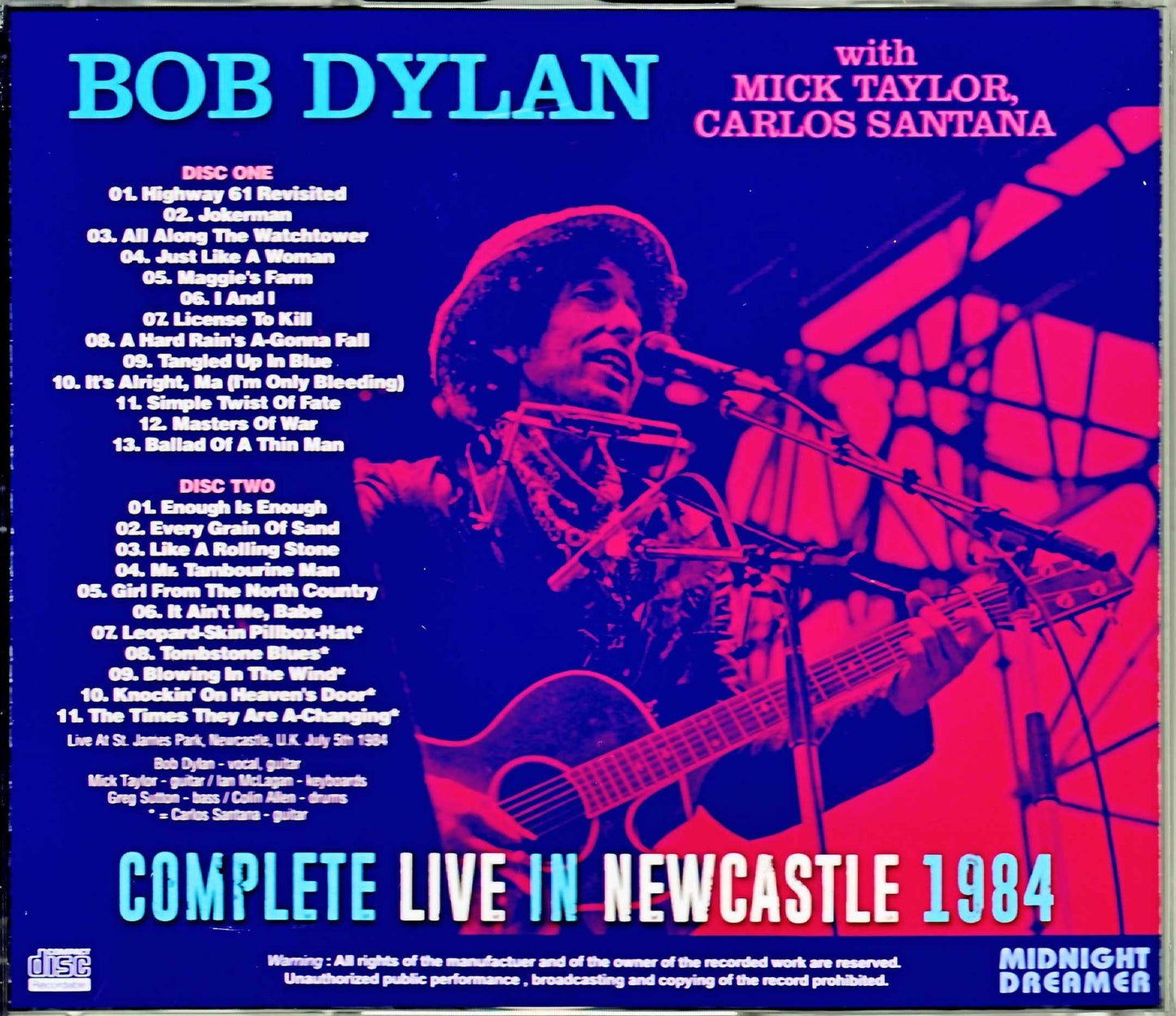 Bob Dylan/UK 1984