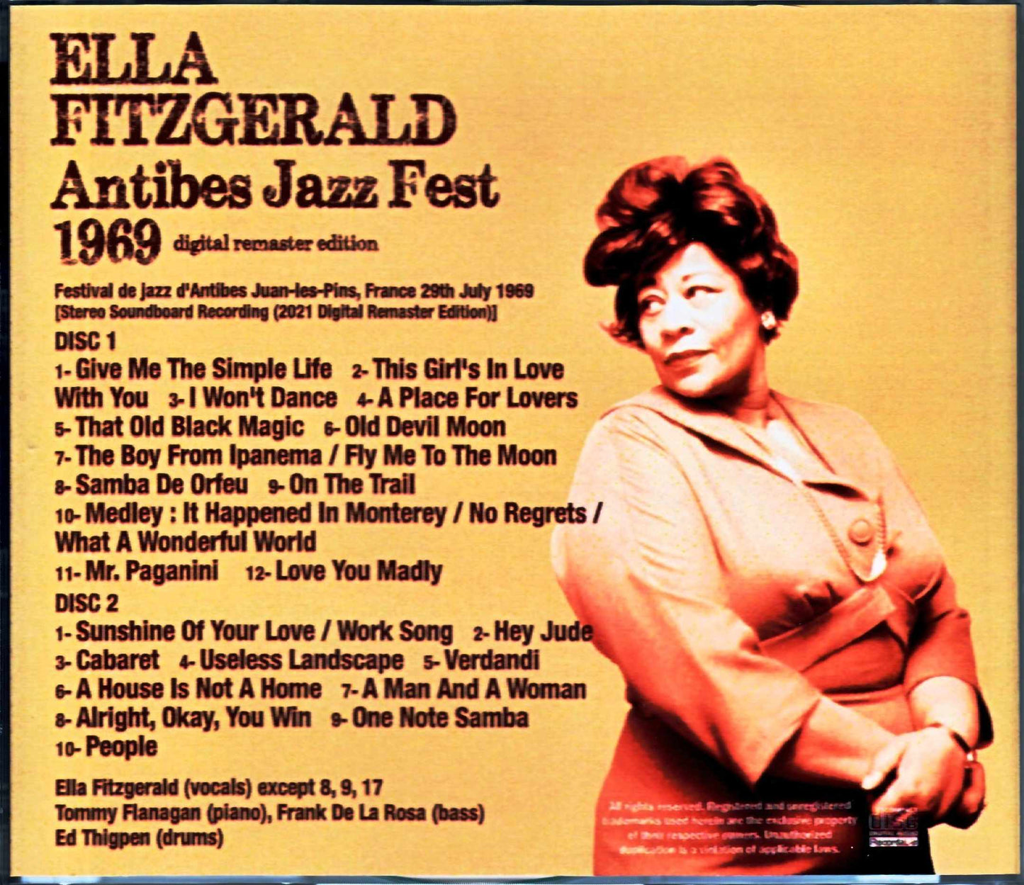 Ella Fitzgerald/France 1969 Digital Remaster