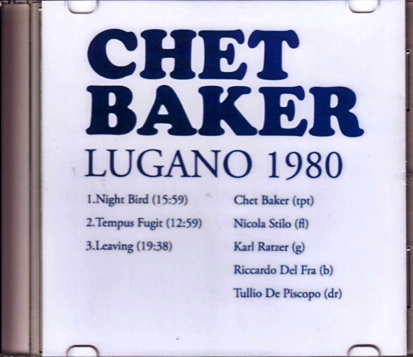 Chet Baker/Switzerland 1980