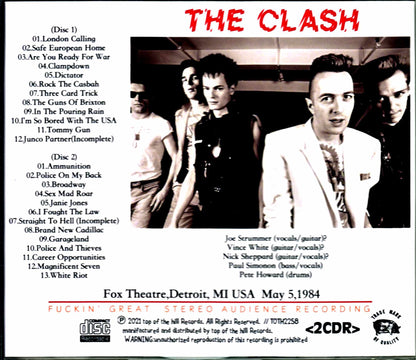 Clash/MI, USA 1984