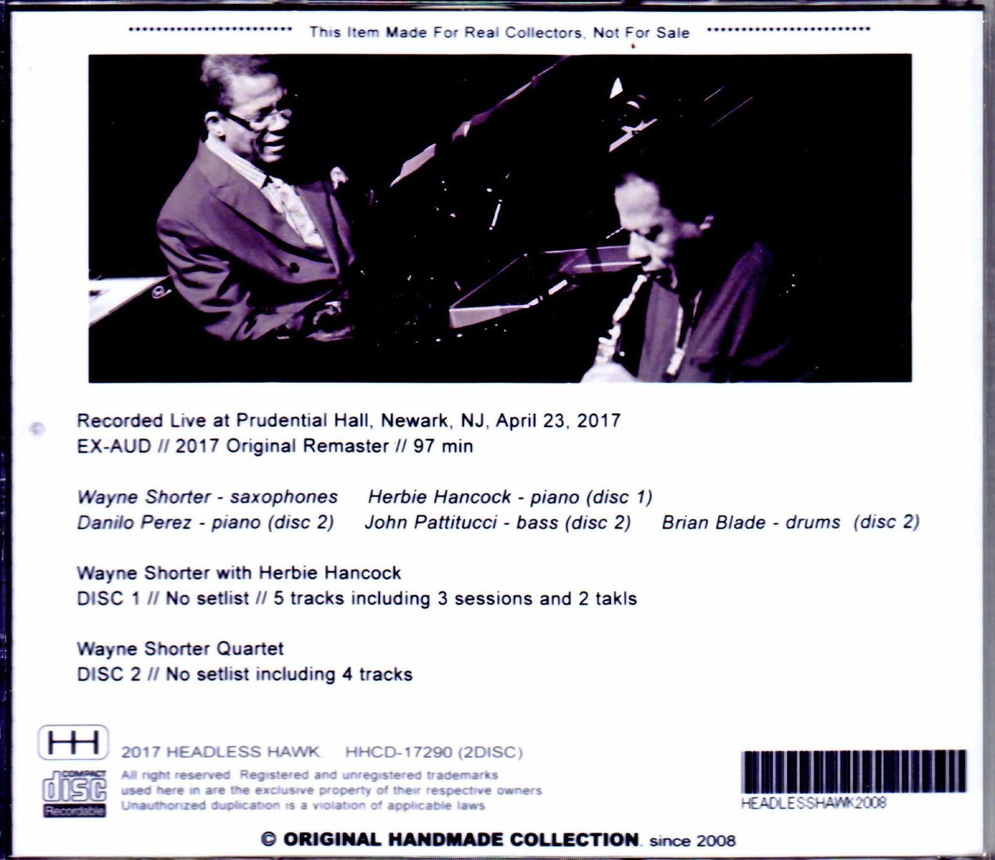 Wayne Shorter Duo and Quartet,Herbie Hancock/NJ,USA 2017