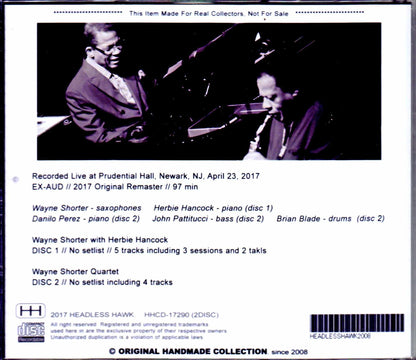 Wayne Shorter Duo and Quartet,Herbie Hancock/NJ,USA 2017
