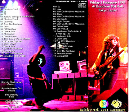 Rainbow/Tokyo Budokan Last Day 1978 Complete Edition Tokyo,Japan 2.3.1978