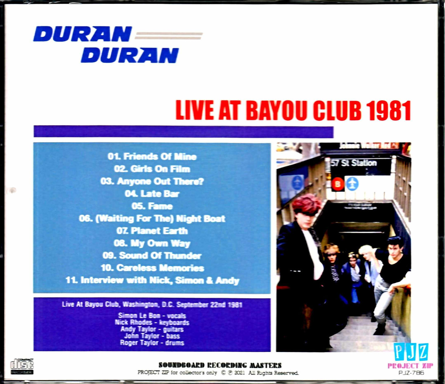 Duran Duran/WA, USA 1981