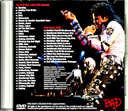 Michael Jackson/Bad Bad Tour 1988 MTV Special