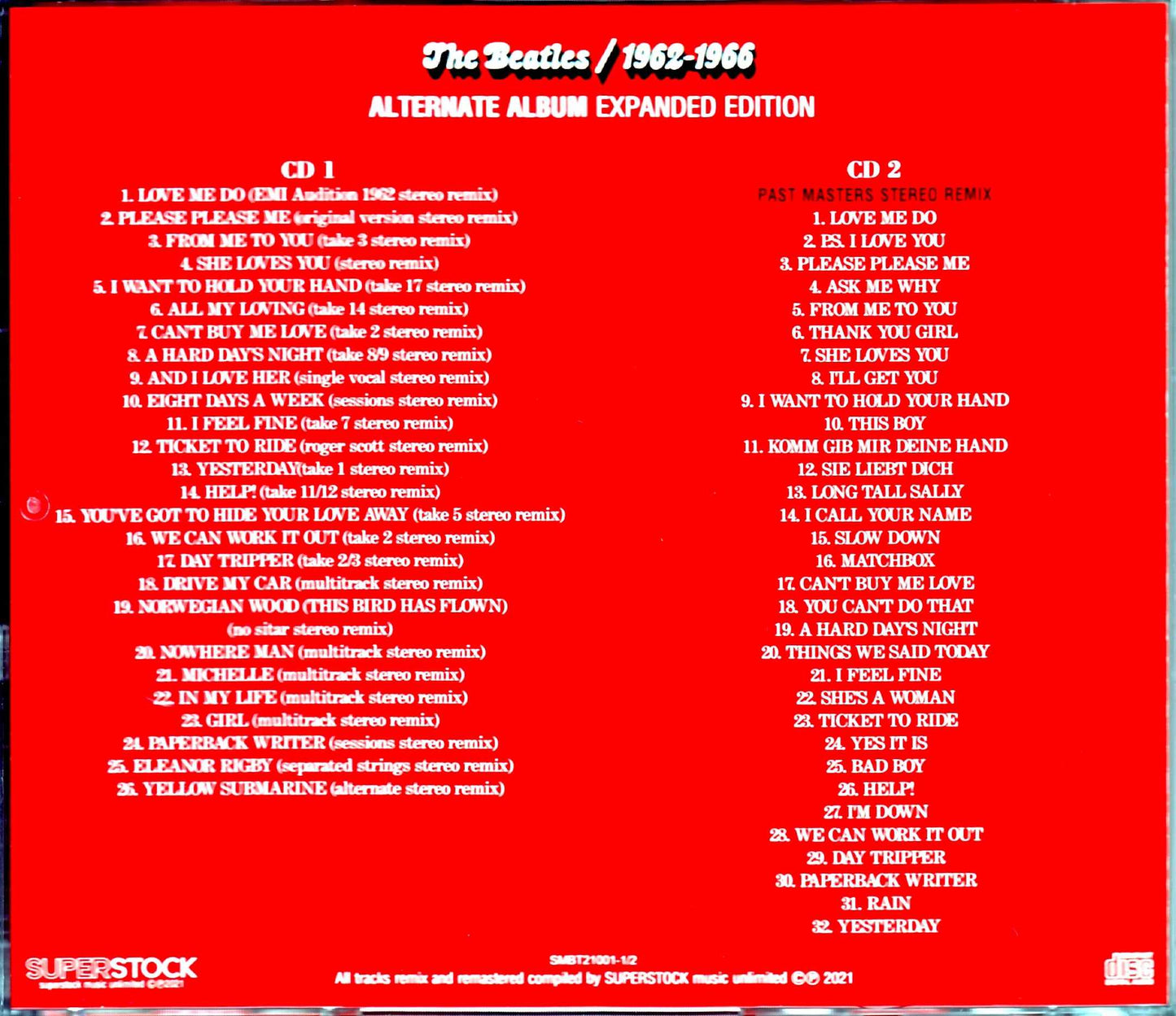 Beatles/Akaban 1962-1966 Alternate Album Expanded Edition