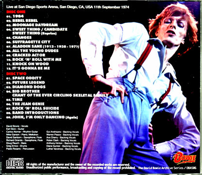 David Bowie/CA,USA 9.11.1974
